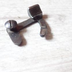 Crochet, arr&ecirc;toir de chargeur de sous garde pour fusil Rubin Schmidt 1889 Suisse + Vis
