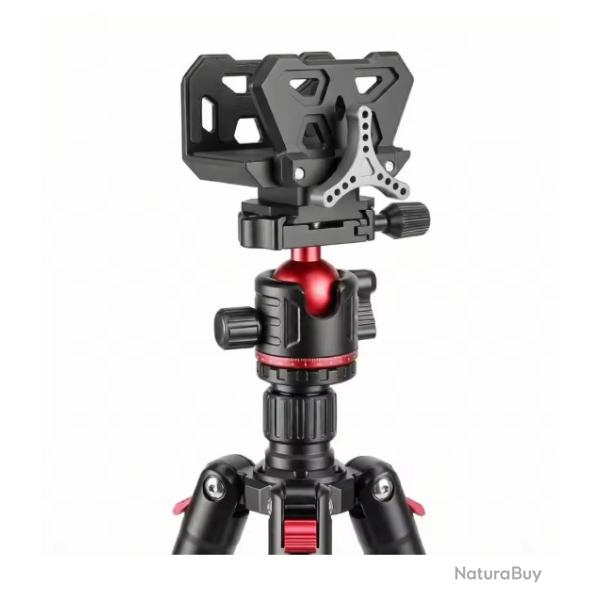 Tr�pied en aluminium robuste de 20 cm avec sac de transport, adapt� aux sports de plein air