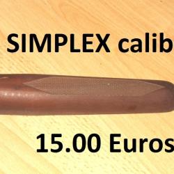devant bois longuesse fusil SIMPLEX MANUFRANCE calibre 12 - VENDU PAR JEPERCUTE (S20S27)