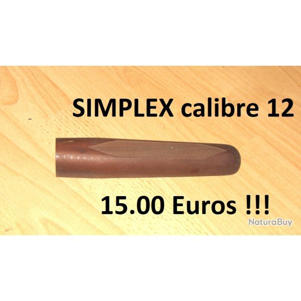 devant bois longuesse fusil SIMPLEX MANUFRANCE calibre 12 - VENDU PAR JEPERCUTE (S20S27)
