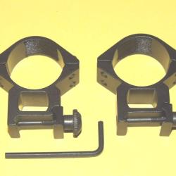 colliers pour lunette 30mm et rail de 21mm BROWNING REMINGTON ZOLI etc- VENDU PAR JEPERCUTE (S20S28)