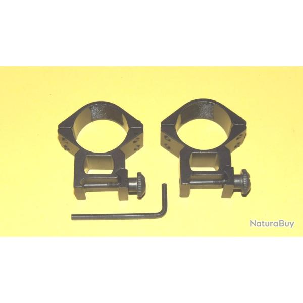 colliers pour lunette 30mm et rail de 21mm BROWNING REMINGTON ZOLI etc- VENDU PAR JEPERCUTE (S20S28)
