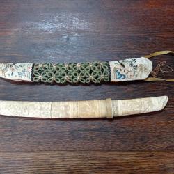 Poignard japonais - Tanto os sculpt&eacute; p&eacute;riode Meiji (1868-1912) - TBE