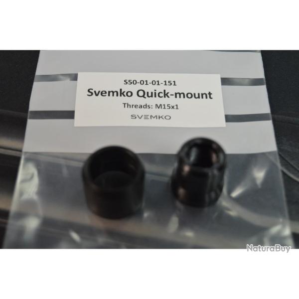 BAGUE SVEMKO QUICKMOUNT MONTAGE 1/4 DE TOUR EN M15/100 NEUVE