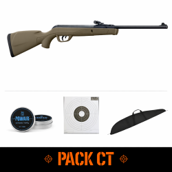 Carabine Gamo Delta Kaki Synth&eacute;tique 4.5mm 7.5 Joules - Pack CT