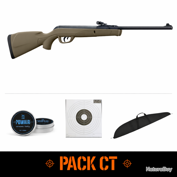 Carabine Gamo Delta Kaki Synth�tique 4.5mm 7.5 Joules - Pack CT