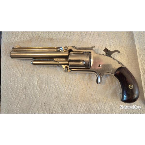 Revolver SMITH & WESSON 32 LONG RF superbe �tat d'origine APTES AUX TIRS balle arme d'epoque