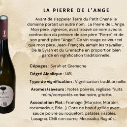 Carton 6 bouteilles de Vin Rouge 2024 "La Pierre De L'Ange" Minervois Domaine Terre Du Petit Ch&ecirc;ne