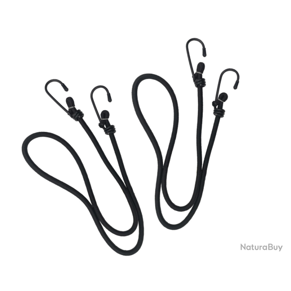 A10 Lot/2 sandows EXP�DITION L. 75 cm x � 6 mm noir