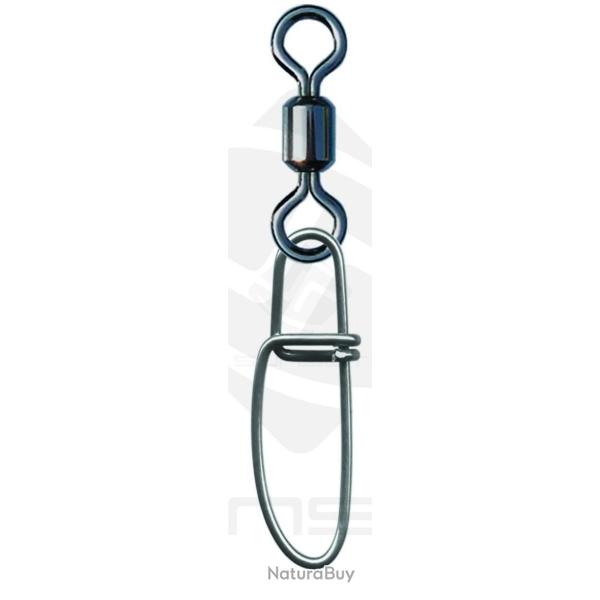Emerillon Agrafe Sunset Rolling W/ Insurance Snap St-S-3006 Par 10 10kg 10 BLACK - NICKEL