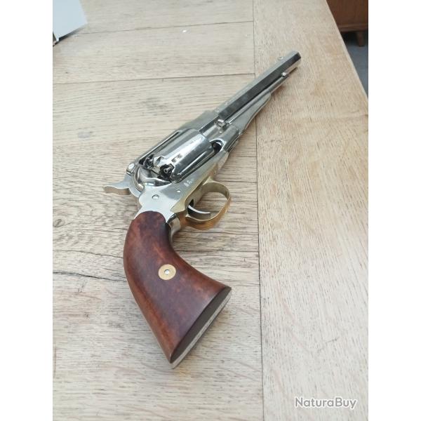 Revolver Pietta 1851 Sheriff "Super Luxe" - Cal. 44 - Finition Acier Poli/Inox