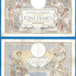 France 100 Francs 1937 Grand Billet Merson Franc Frs Frc Frcs