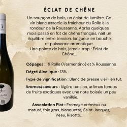 Bouteille de Vin Blanc cuv&eacute;e 2024 "&Eacute;clat de Ch&ecirc;ne" Minervois Domaine Terre Du Petit Ch&ecirc;ne