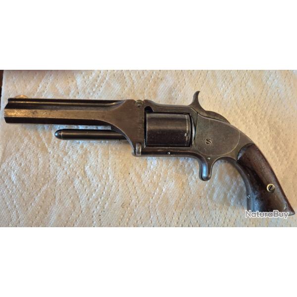Revolver SMITH & WESSON N�1 1/2, Ist Issue32 RF LONG superbe �tat d'origine. APTES aux tirs