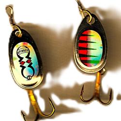 2 Cuillers tournantes pour truites, perches et autres carnassiers -3,15 gr. - CT-426