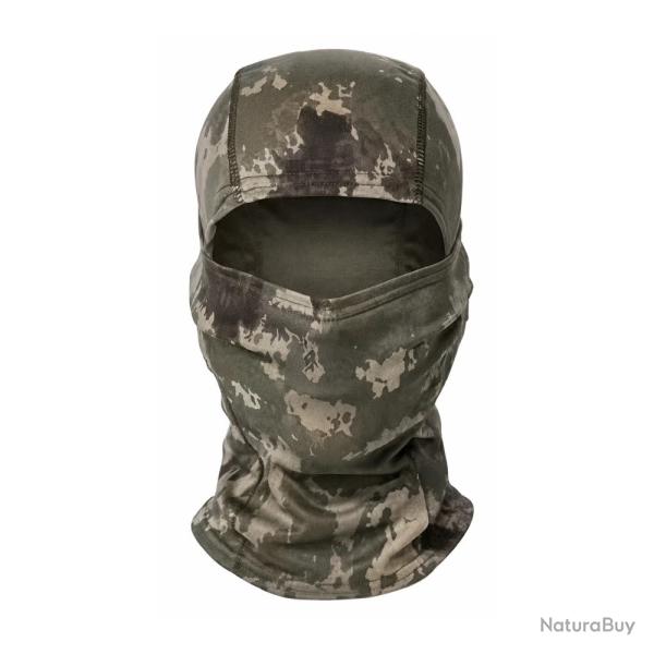 Cagoule Camouflage A-TACS Vert Respirante Polyester