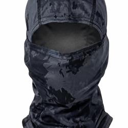 Cagoule Camouflage Noir Urbain Respirante Polyester