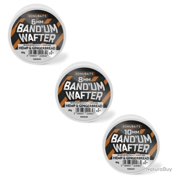 SONUBAITS BAND'UM WAFTER HEMP & GINGERBREAD SONUBAITS 8mm