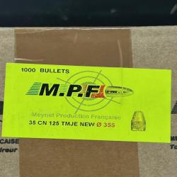 Ogives MPF &Oslash;.35 (9mm) CN 125gr TMJE x1000