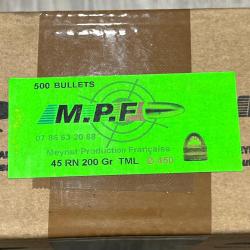 Ogives MPF &Oslash;.450 RN 200gr TML x500