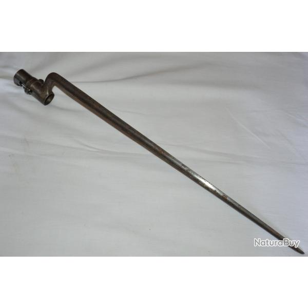 BAIONNETTE A DOUILLE MOD.1847 POINCON N - CAMPAGNES SECOND EMPIRE CRIMEE-ITALIE-MEXIQUE-1870/71