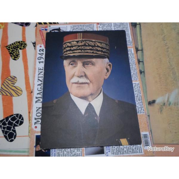 ANCIENNE PHOTO PORTRAIT  SUR CARTON.. MARECHAL PETAIN