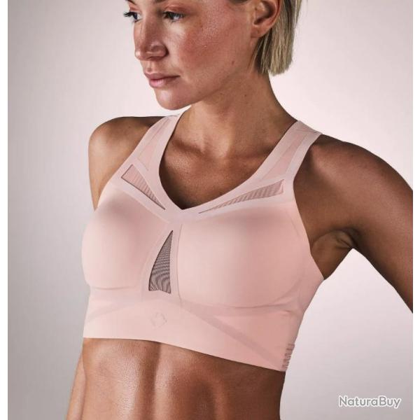Brassi�re de Sport Femme HASTKO BRA N�39 Maintien Fort Rose pale