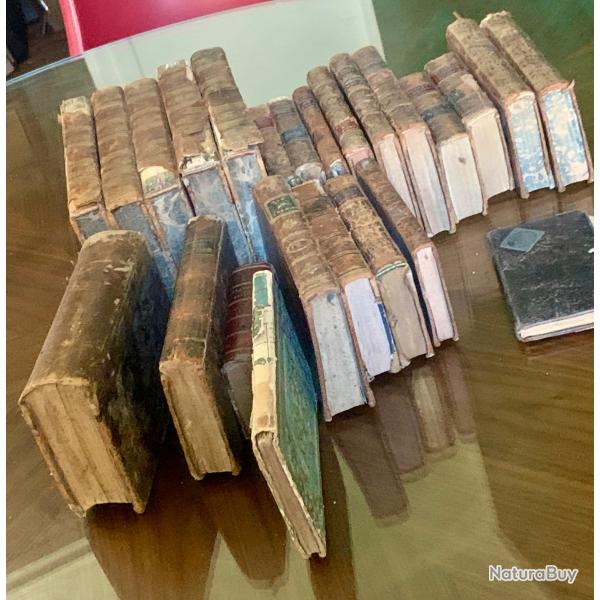 Lot de livres anciens - 17�me, 18�me et 19�me si�cle dont �dition originale