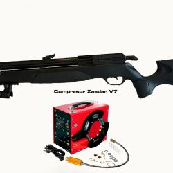 CARABINE + BIPIED GAMO PCP ARROW Cal. 5,5 mm, 19,9 joul. + Kit Puissance + COMPRESSEUR