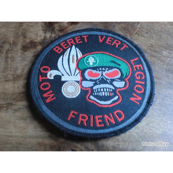 �cusson patch moto b�ret vert l�gion friend
