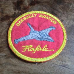 &eacute;cusson tissu brod&eacute;e dassault aviation
