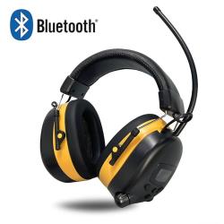 Casque Anti-Bruit Bluetooth 5.3 Radio AM/FM NRR 25 dB Protection Auditive Chasse Tir Atelier BTP