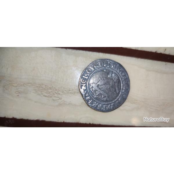 Pi�ce de collection tr�s rares Fran�ois 1er 1/2 Testons