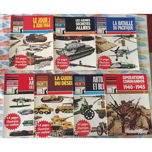 Collection les documents Hachette 7  num�ros 6.7.8.9.10.12.13