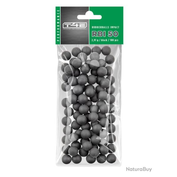 BILLES CAOUTCHOUC NOYAU ACIER CAL 50 X100 - RBI