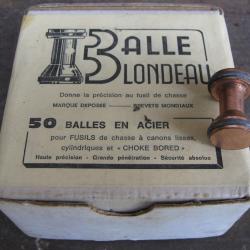 LOT DE 50 OGIVES BLONDEAU CAL 12