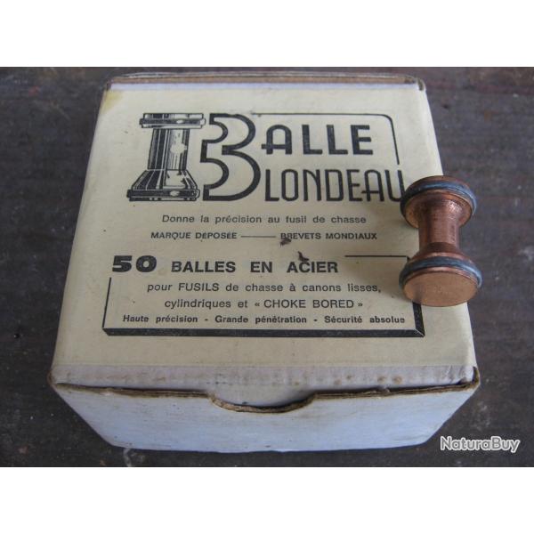 LOT DE 50 OGIVES BLONDEAU CAL 12