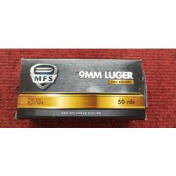 50 MUNITIONS 9X19 - MFS - 8G / 124GR