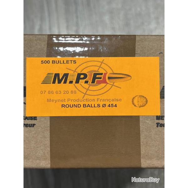 Balles rondes MPF � .454 x100