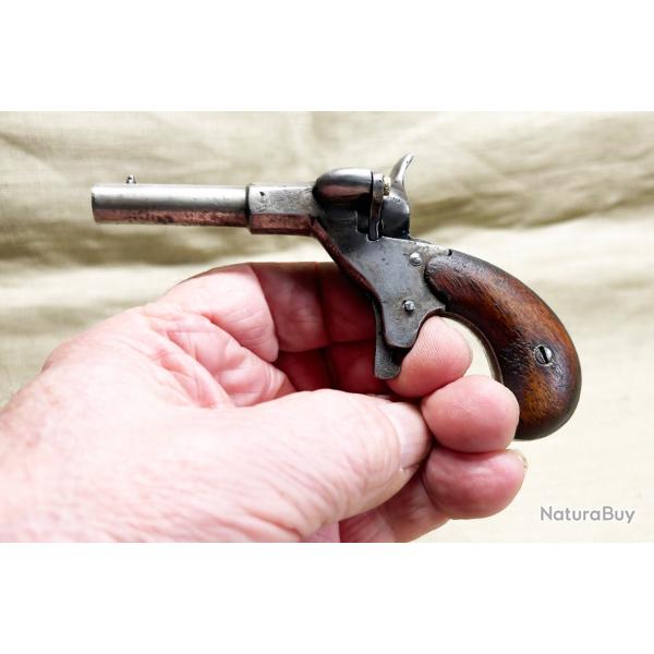 Tr�s beau petit pistolet de " cycliste " en parfait �tat - Fin XIX i�me si�cle