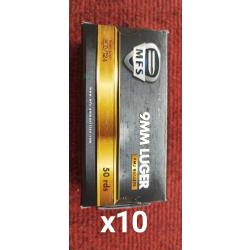 500 MUNITIONS 9X19 - MFS - 8G / 124GR