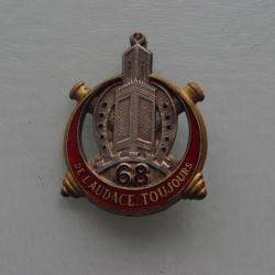 INSIGNE DU DEBARQUEMENT SUD :  68 &deg; REGIMENT ARTILLERIE AFRIQUE  / 1 &deg; D.B  --- D.BER --------