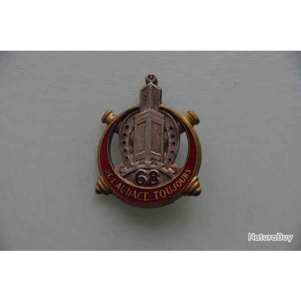 INSIGNE DU DEBARQUEMENT SUD :  68 � REGIMENT ARTILLERIE AFRIQUE  / 1 � D.B  --- D.BER --------