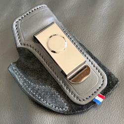 Holster Walther ou Manurhin PPK en cuir et peau
