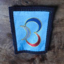 insigne tissu brod&eacute;e 3&deg; division blind&eacute;e