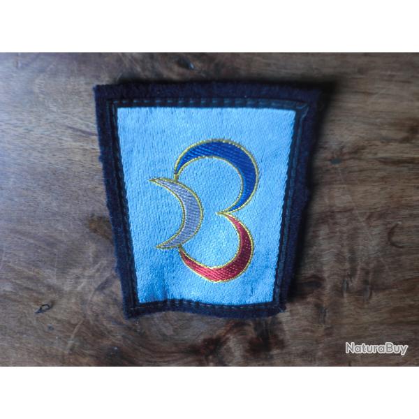 insigne tissu brod�e 3� division blind�e