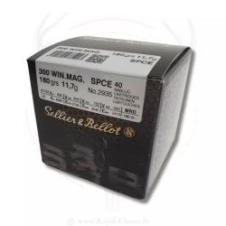 40 balles SPCE VRAC Cal.300 WIN 180Grs SELLIER & BELLOT