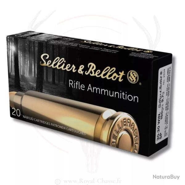 20 balles SP Cal.30-30 WIN 150Grs SELLIER & BELLOT