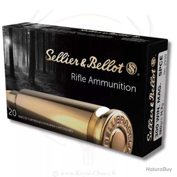 20 balles SPCE Cal.300 WIN 180Grs SELLIER & BELLOT