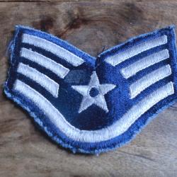 insigne tissu brod&eacute;e sergent d'&eacute;tat major de l' us air  forces